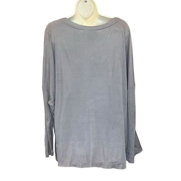MAX MARA LEISURE Gio Oversize Jersey Top in Medium Grey NWT Size Small - Picture 3 of 6